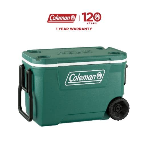 Coleman® Xtreme Wheeled Cooler Evergreen 62QT (approx. 58L)